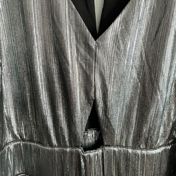 NWT R29 x Eloquii Metallic Wide leg Waist tie Jumpsuit - Picture 5 of 8